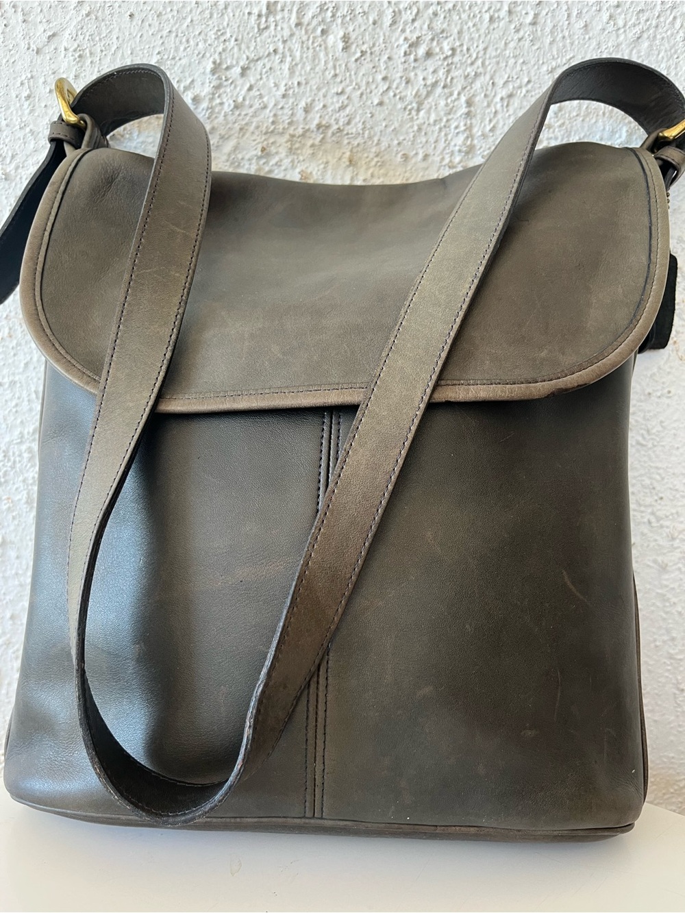 Vintage COACH Whitney 4415 blue / gray flap bag - Picture 11 of 15